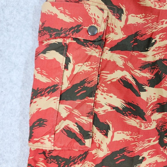 Levi Strauss Camo Snap Cargo Belted Utility Shorts Mens 38x12 Multicolor Pockets - Picture 3 of 16